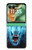 S0752 Blue Fire Grim Wolf Case For Motorola Razr 70+,60+, Razr+ (2026, 2025, 2024)