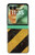 S2231 Yellow and Black Line Hazard Striped Case For Motorola Razr 70+,60+, Razr+ (2026, 2025, 2024)