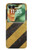 S2231 Yellow and Black Line Hazard Striped Case For Motorola Razr 70+,60+, Razr+ (2026, 2025, 2024)