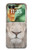 S2399 White Lion Face Case For Motorola Razr 60, Razr 2025