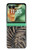 S3692 Gray Black Palm Leaves Case For Motorola Razr 70+,60+, Razr+ (2026, 2025, 2024)