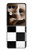 S2492 Black and White Check Case For Motorola Razr 70 Ultra, 60 Ultra, 50 Ultra, Ultra 2026, Ultra 2025