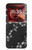 S2544 Japanese Kimono Style Black Flower Pattern Case For Motorola Razr 70 Ultra, 60 Ultra, 50 Ultra, Ultra 2026, Ultra 2025