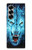 S0752 Blue Fire Grim Wolf Case For Samsung Galaxy Z Fold 7
