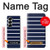 S2767 Navy White Striped Case For Samsung Galaxy Z Fold 7