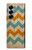 S3033 Vintage Wood Chevron Graphic Printed Case For Samsung Galaxy Z Fold 7