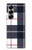 S3452 Plaid Fabric Pattern Case For Samsung Galaxy Z Fold 7