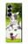 S3795 Kitten Cat Playful Siberian Husky Dog Paint Case For Samsung Galaxy Z Fold 7