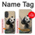 S2210 Panda Fluffy Art Painting Case For iPhone 17