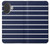 S2767 Navy White Striped Case For iPhone 17