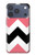 S1849 Pink Black Chevron Zigzag Case For iPhone 17 Pro, 18 Pro