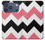 S1849 Pink Black Chevron Zigzag Case For iPhone 17 Pro, 18 Pro