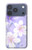 S2361 Purple White Flowers Case For iPhone 17 Pro, 18 Pro