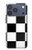 S2492 Black and White Check Case For iPhone 17 Pro, 18 Pro