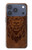 S2529 Leo Zodiac Tattoo Brown Graphic Print Case For iPhone 17 Pro, 18 Pro