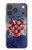 S3313 Croatia Flag Vintage Football Graphic Case For iPhone 17 Pro