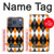 S3421 Black Orange White Argyle Plaid Case For iPhone 17 Pro