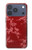 S3817 Red Floral Cherry blossom Pattern Case For iPhone 17 Pro, 18 Pro