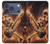 S3984 Fire Skeleton Playing Guitar Case For iPhone 17 Pro
