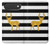 S2794 Black and White Striped Deer Gold Sparkles Case For iPhone Air