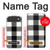 S2842 Black and White Buffalo Check Pattern Case For iPhone Air