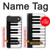 S3078 Black and White Piano Keyboard Case For iPhone Air