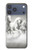 S0933 White Horses Case For iPhone 17 Pro Max, 18 Pro Max