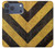 S2231 Yellow and Black Line Hazard Striped Case For iPhone 17 Pro Max