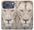 S2399 White Lion Face Case For iPhone 17 Pro Max, 18 Pro Max