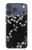 S2544 Japanese Kimono Style Black Flower Pattern Case For iPhone 17 Pro Max, 18 Pro Max