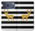 S2794 Black and White Striped Deer Gold Sparkles Case For iPhone 17 Pro Max