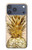 S3490 Gold Pineapple Case For iPhone 17 Pro Max, 18 Pro Max