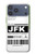 S3664 Airline Travel Luggage Label Case For iPhone 17 Pro Max, 18 Pro Max