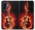 S0415 Fire Guitar Burn Case For Samsung Galaxy A17