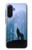 S0935 Wolf Howling in Forest Case For Samsung Galaxy A17, A18