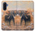 S1292 Dusty Elephant Egrets Case For Samsung Galaxy A17
