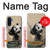 S2210 Panda Fluffy Art Painting Case For Samsung Galaxy A17