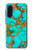 S2688 Aqua Copper Turquoise Gemstone Graphic Case For Samsung Galaxy A17, A18