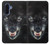 S2823 Black Wolf Blue Eyes Face Case For Samsung Galaxy A17