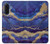 S3906 Navy Blue Purple Marble Case For Samsung Galaxy A17