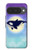 S3807 Killer Whale Orca Moon Pastel Fantasy Case For Google Pixel 10, 10 Pro