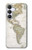 S0604 World Map Case For Samsung Galaxy S25 FE