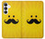 S1145 Yellow Mustache Sun Case For Samsung Galaxy S25 FE