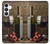 S1316 Grapes Bottle and Glass of Red Wine Case For Samsung Galaxy S25 FE