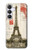 S2108 Eiffel Tower Paris Postcard Case For Samsung Galaxy S25 FE, S26 FE