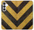 S2231 Yellow and Black Line Hazard Striped Case For Samsung Galaxy S25 FE