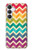 S2362 Rainbow Colorful Shavron Zig Zag Pattern Case For Samsung Galaxy S25 FE