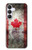 S2490 Canada Maple Leaf Flag Texture Case For Samsung Galaxy S25 FE