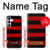 S2638 Black and Red Striped Case For Samsung Galaxy S25 FE