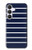 S2767 Navy White Striped Case For Samsung Galaxy S25 FE